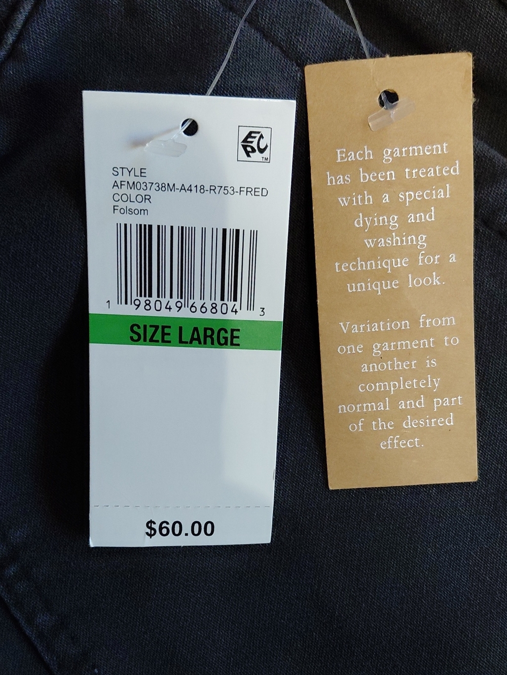 Angels Women's Indigo Relaxed Straight Leg Elastic Waist Pants Size L NWT - Picture 2 of 6
